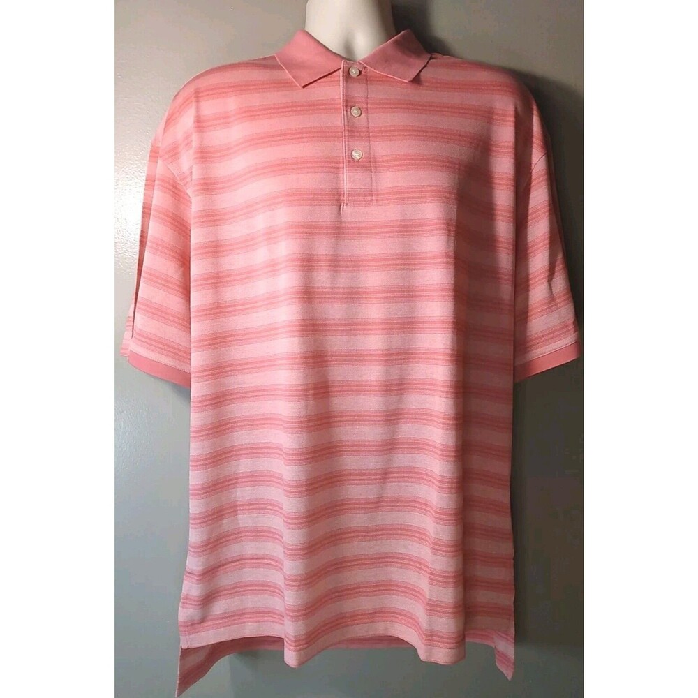 Byron Nelson Signature Series Rose Blush Golf Sport  Polo Shirt Size Large‎